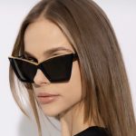Unisex Oversized Cat-Eye with Brown-Tinted Lenses - Bold Pilot Style, Lightweight Plastic Frame for Women & Men, Trendy Fashion Accessory for Casual & Formal Outfits