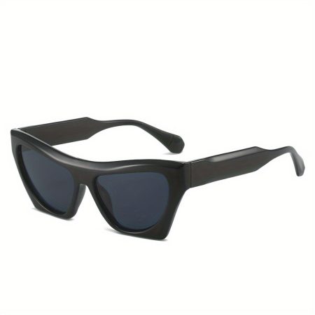 Women'S Cat-Eye Fashion Glasses - Stylish Black & Brown Double-Tinted Frame, Oversized Design with Adjustable Strap, Lightweight & Durable for Casual or Formal Wear, Cat Eye Glasses