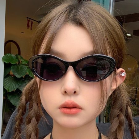 Classic Oval Frame Fashion Glasses - Stylish Cat-Eye Design, Lightweight Plastic Hinges, Perfect for Summer, Unisex Fashion Accessory, Fashion Glasses